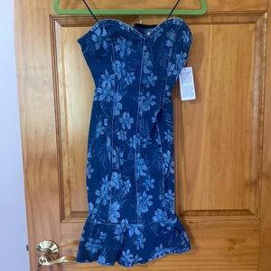 Denim Strapless Dress